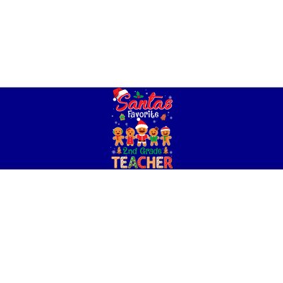 Santa's Favorite 2nd Grade Teacher Cookie Xmas Hat Christmas Funny Gift Bumper Sticker