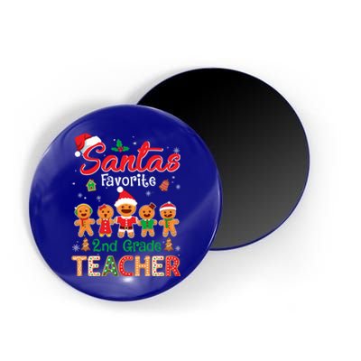 Santa's Favorite 2nd Grade Teacher Cookie Xmas Hat Christmas Funny Gift Magnet