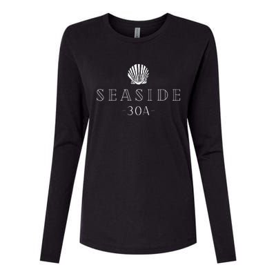 Seaside Florida 30a Womens Cotton Relaxed Long Sleeve T-Shirt