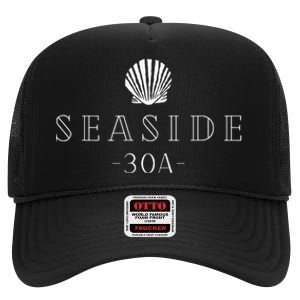 Seaside Florida 30a High Crown Mesh Back Trucker Hat