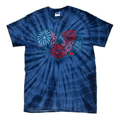 Stethoscope Fireworks 4th Of July Nurse Tie-Dye T-Shirt