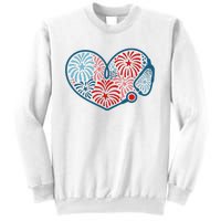 Stethoscope Fireworks 4th Of July Nurse Sweatshirt