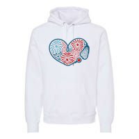 Stethoscope Fireworks 4th Of July Nurse Premium Hoodie