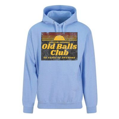 S Funny 50th Birthday Old Balls Club 50 Years Of Awesome Unisex Surf Hoodie