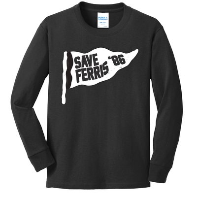 Save Ferris ‘86 Kids Long Sleeve Shirt