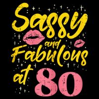 Sassy Fabulous 80 Year Old Happy 80th Birthday 7-Panel Snapback Hat