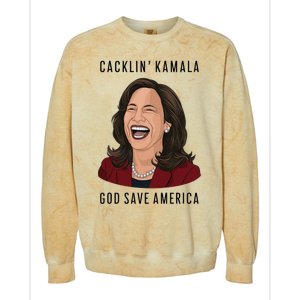 Socialdudtees Funny Anti Laughing Kamala Harris Election Colorblast Crewneck Sweatshirt