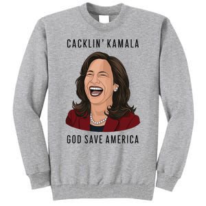 Socialdudtees Funny Anti Laughing Kamala Harris Election Tall Sweatshirt