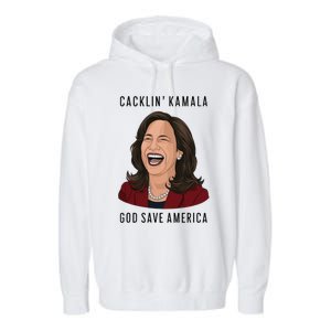 Socialdudtees Funny Anti Laughing Kamala Harris Election Garment-Dyed Fleece Hoodie