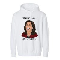 Socialdudtees Funny Anti Laughing Kamala Harris Election Garment-Dyed Fleece Hoodie