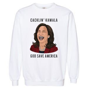 Socialdudtees Funny Anti Laughing Kamala Harris Election Garment-Dyed Sweatshirt