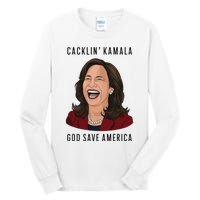 Socialdudtees Funny Anti Laughing Kamala Harris Election Tall Long Sleeve T-Shirt