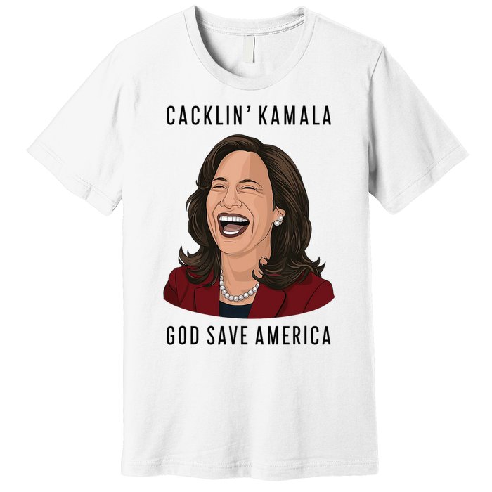 Socialdudtees Funny Anti Laughing Kamala Harris Election Premium T-Shirt