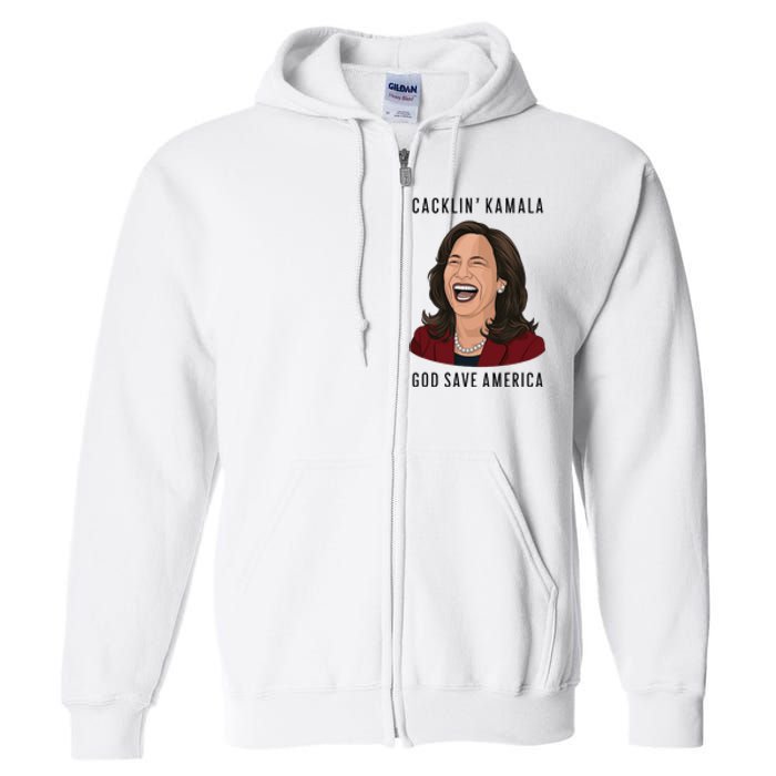 Socialdudtees Funny Anti Laughing Kamala Harris Election Full Zip Hoodie