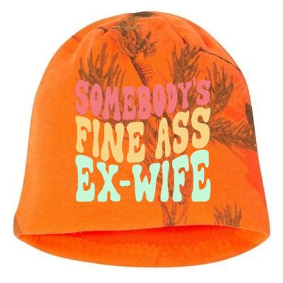 Somebodys Fine Ass ExWife Funny Sayings Kati - Camo Knit Beanie