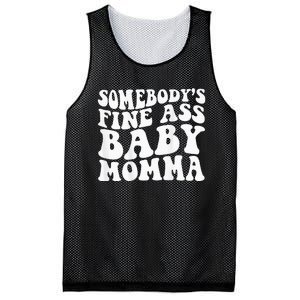 SomebodyS Fine Ass Baby Momma Mesh Reversible Basketball Jersey Tank