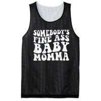 SomebodyS Fine Ass Baby Momma Mesh Reversible Basketball Jersey Tank