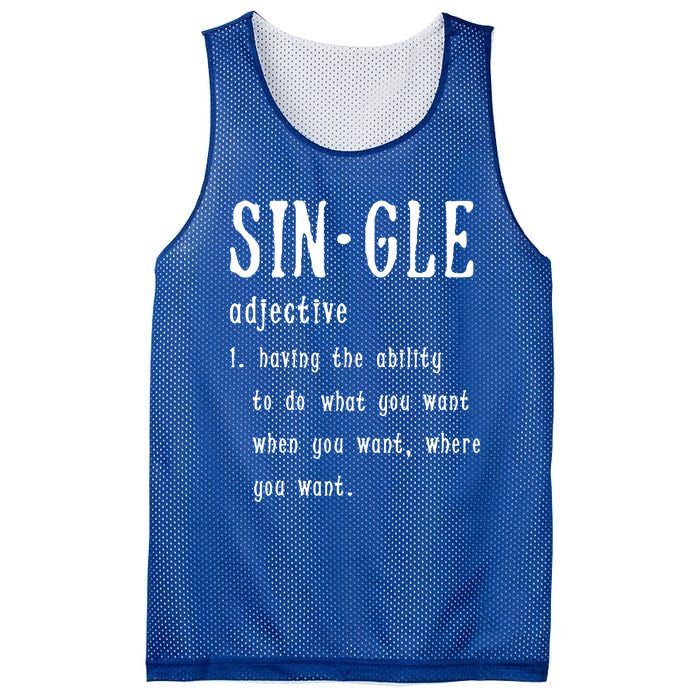 Single Funny Anti Valentines Day Gift Love Cool Gift Mesh Reversible Basketball Jersey Tank