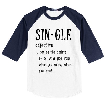 Single Funny Anti Valentines Day Gift Love Cool Gift Baseball Sleeve Shirt