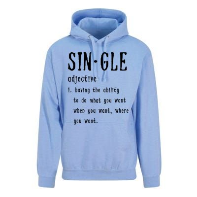 Single Funny Anti Valentines Day Gift Love Cool Gift Unisex Surf Hoodie