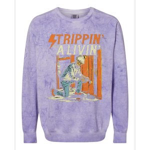 Stripping For A Living Electrical Colorblast Crewneck Sweatshirt