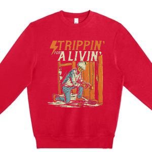 Stripping For A Living Electrical Premium Crewneck Sweatshirt