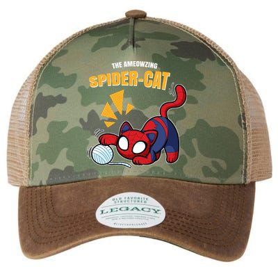 Spider Funny Amazing Spider Cat Meme Legacy Tie Dye Trucker Hat