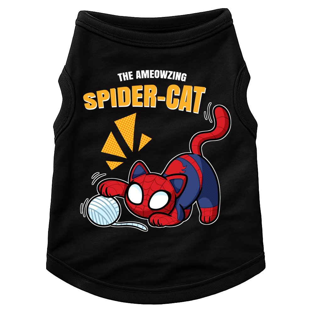 Spider Funny Amazing Spider Cat Meme Doggie Tank