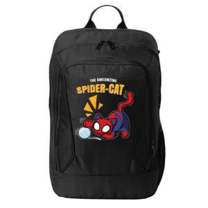 Spider Funny Amazing Spider Cat Meme City Backpack