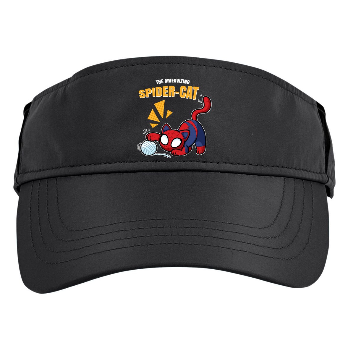 Spider Funny Amazing Spider Cat Meme Adult Drive Performance Visor