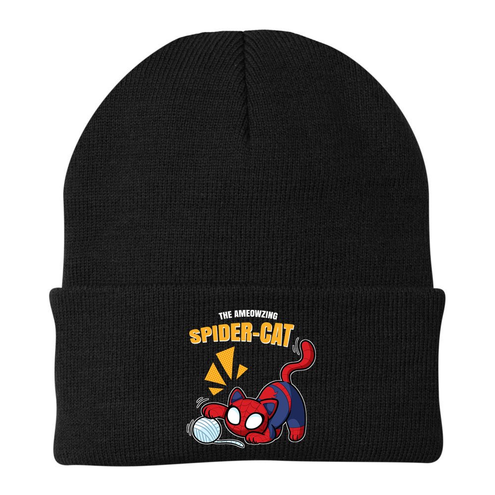 Spider Funny Amazing Spider Cat Meme Beanie