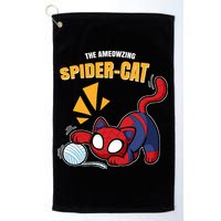 Spider Funny Amazing Spider Cat Meme Golf Towel