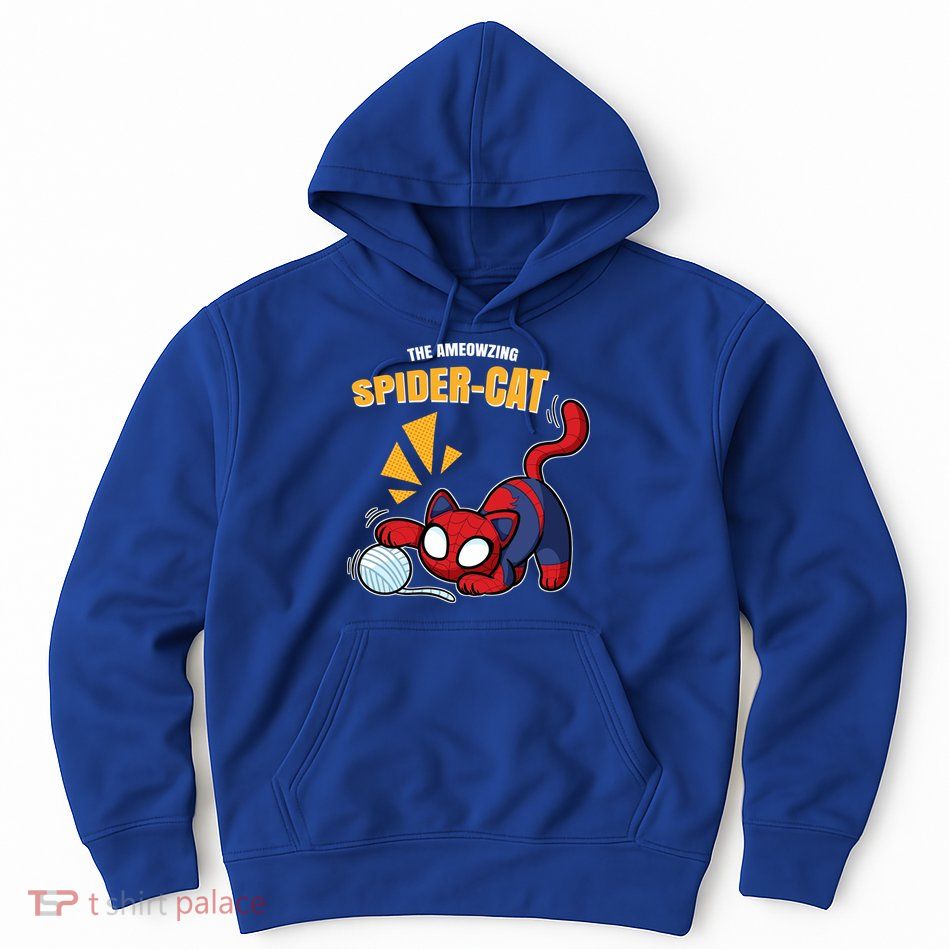 Spider Funny Amazing Spider Cat Meme Hoodie