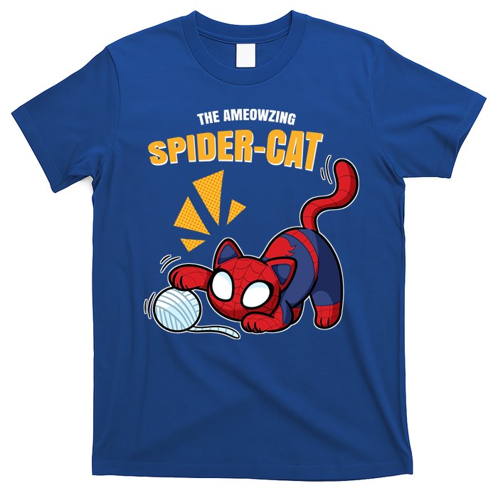 Spider Funny Amazing Spider Cat Meme T-Shirt