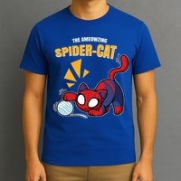 Spider Funny Amazing Spider Cat Meme T-Shirt