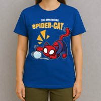 Spider Funny Amazing Spider Cat Meme T-Shirt