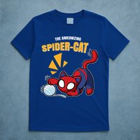 Spider Funny Amazing Spider Cat Meme T-Shirt