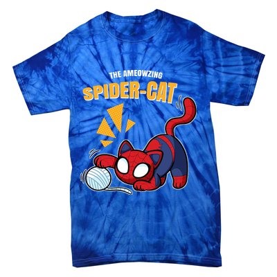 Spider Funny Amazing Spider Cat Meme Tie-Dye T-Shirt