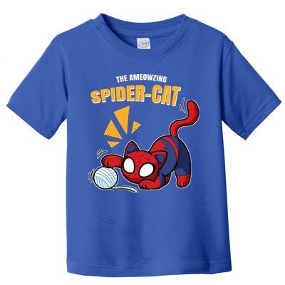 Spider Funny Amazing Spider Cat Meme Toddler T-Shirt