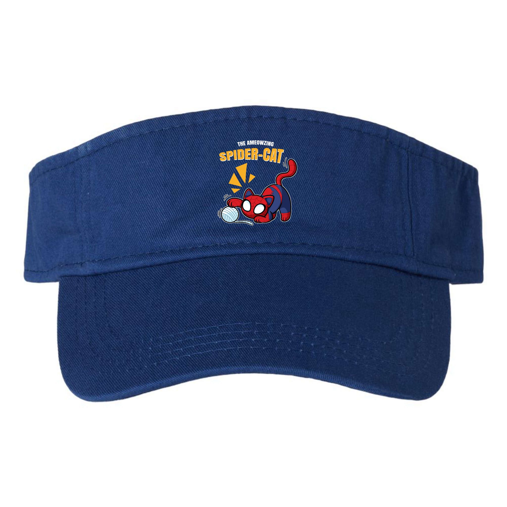 Spider Funny Amazing Spider Cat Meme Visor