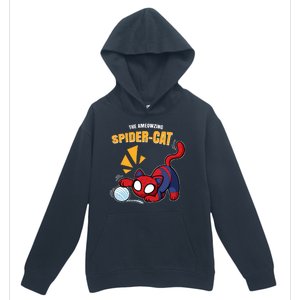 Spider Funny Amazing Spider Cat Meme Urban Pullover Hoodie