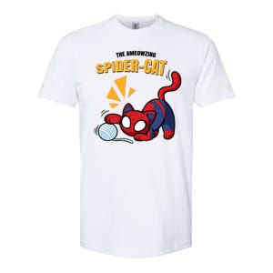 Spider Funny Amazing Spider Cat Meme Softstyle CVC T-Shirt