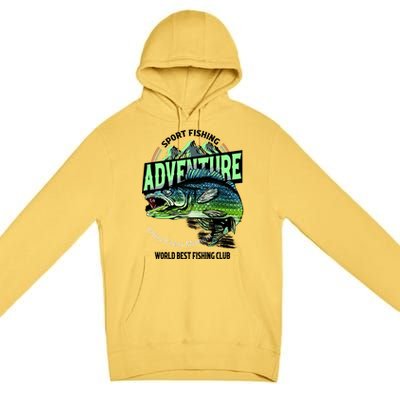 Sport Fishing Adventure Premium Pullover Hoodie