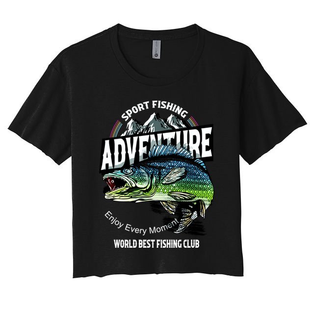 Sport Fishing Adventure Crop Top