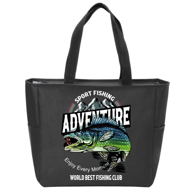 Sport Fishing Adventure Zip Tote Bag