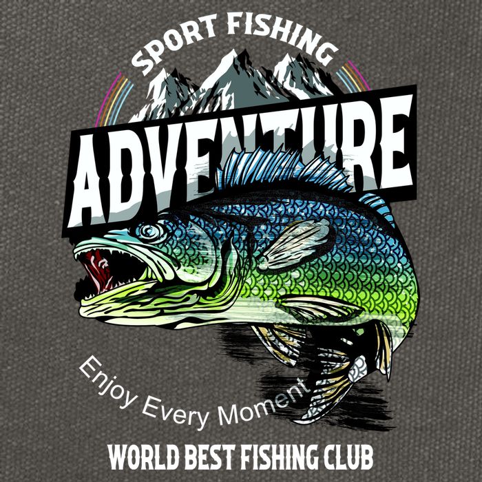 Sport Fishing Adventure Cotton Canvas Backpack