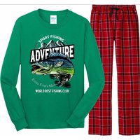 Sport Fishing Adventure Long Sleeve Pajama Set