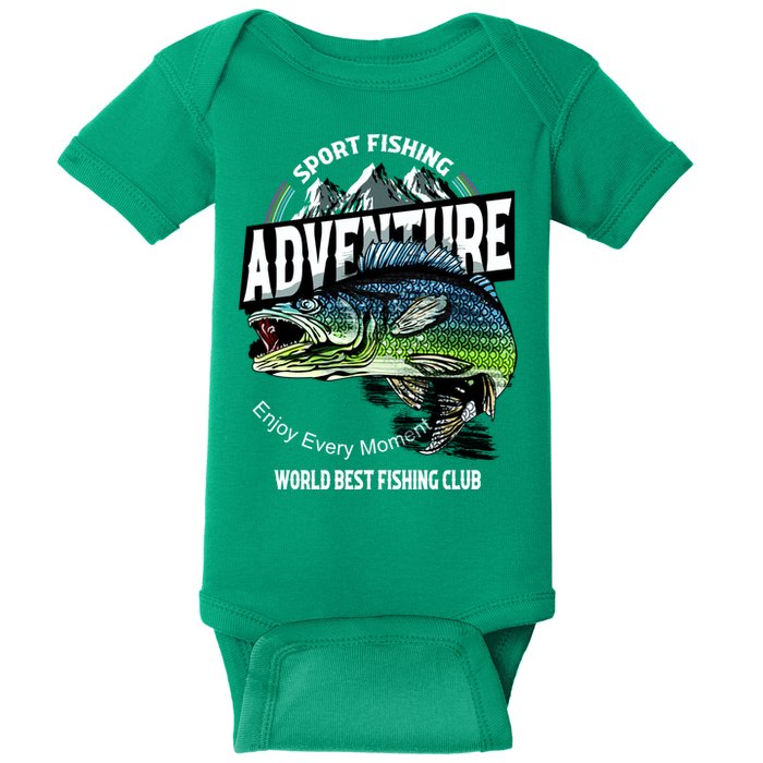 Sport Fishing Adventure Baby Bodysuit