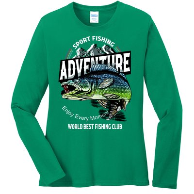 Sport Fishing Adventure Ladies Long Sleeve Shirt