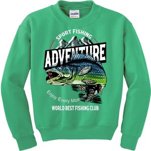 Sport Fishing Adventure Kids Sweatshirt